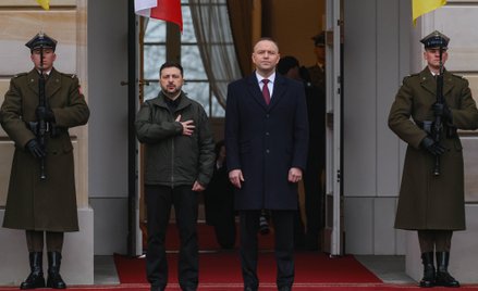 Wołodymyr Zełenski i Karol Nawrocki