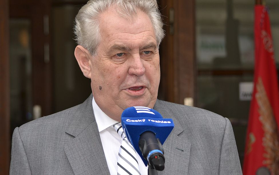 Prezydent Czech Milos Zeman. Fot. David Sedlecky