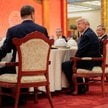 Donald Trump podczas bankietu państwowego w Wielkiej Hali Ludowej w Pekinie