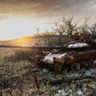 Zniszczony rosyjski czołg T-72