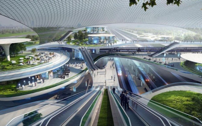 Tak może wyglądać Centralny Port Komunikacyjny (wizualizacja Zaha Hadid Architects).