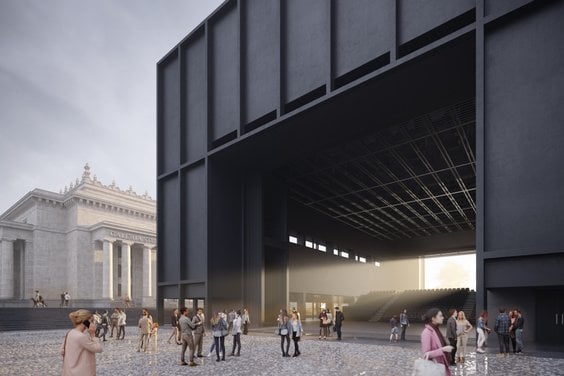 Pierwotny projekt siedziby TR Warszawa