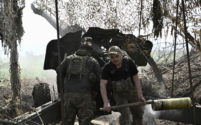 Ukraińscy żołnierze pod Bachmutem