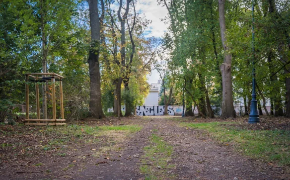 Alejka w parku Skaryszewskim przeznaczona do modernizacji