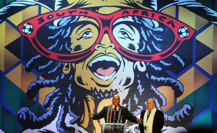 Prezydent RPA Jacob Zuma i szef FIFA Joseph Blatter