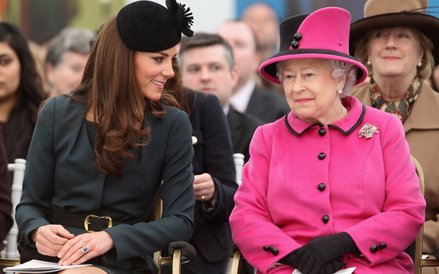 Katarzyna, księżna Cambridge i Królowa Elżbieta II