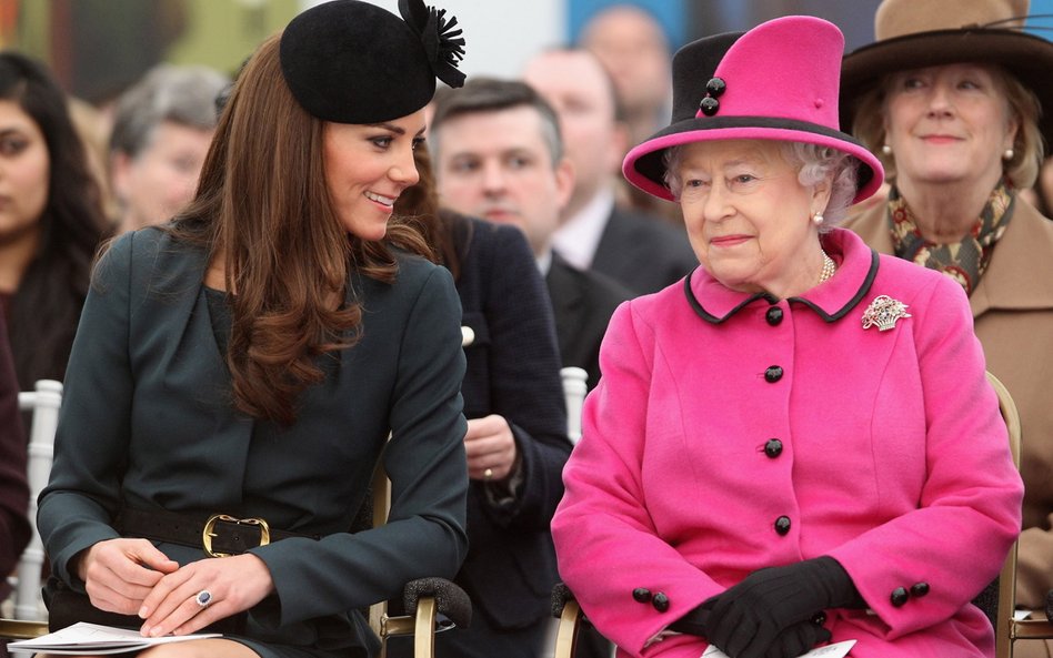 Katarzyna, księżna Cambridge i Królowa Elżbieta II