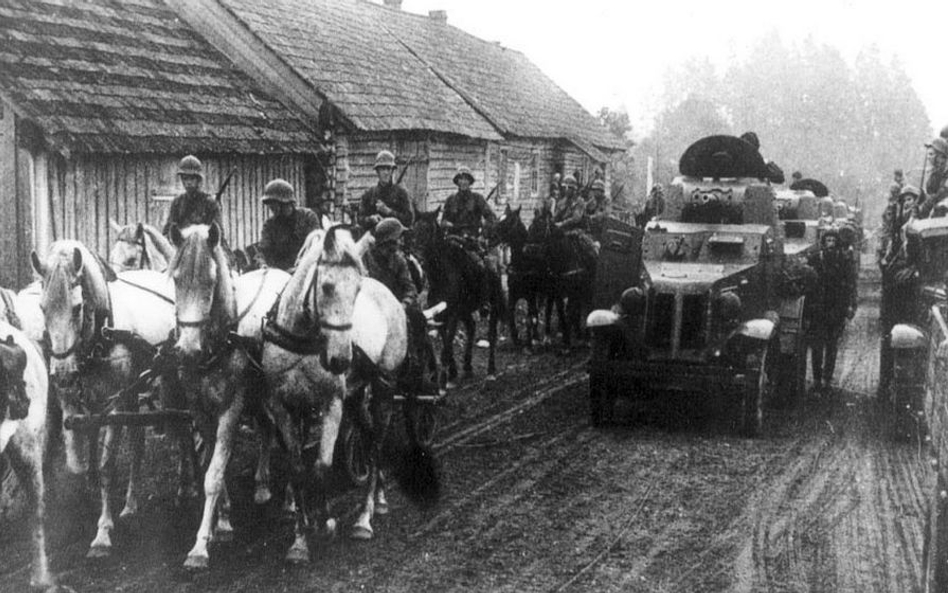 Kolumna wojsk sowieckich na obszarach Polski - wrzesień 1939 roku