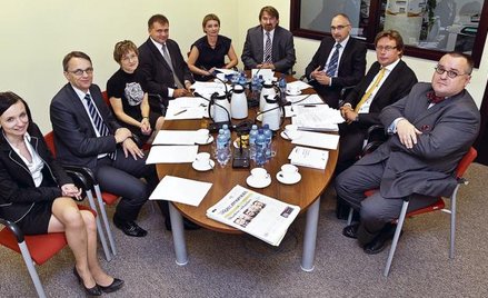 Uczestnicy debaty od lewej: - Monika Dziewulska, Uniwersytet Gdański, specjalizacja egzekucja - Jaro