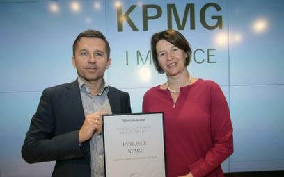 KPMG nie oddał pałeczki lidera. Nagrodę odebrali Monika Bartoszewicz, partner i szef działu audytu o