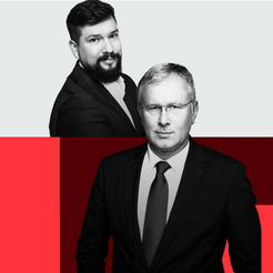 Michał Płociński, zastępca redaktora naczelnego „Rzeczpospolitej” i Bogusław Chrabota, redaktor nacz