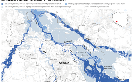 Zagrożenie powodziowe we Wrocławiu