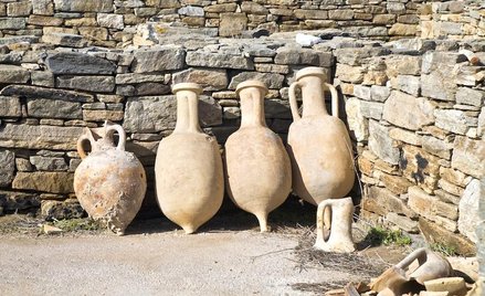 Polka bada amfory, które w starożytności służyły do transportu wina
