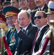 Prezydent Władimir Putin podczas parady z okazji Dnia Zwycięstwa