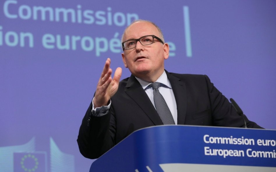 Wiceprzewodniczący Komisji Europejskiej Frans Timmermans