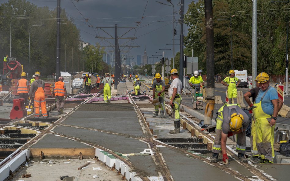 W Warszawie powoli dobiega finału budowa tramwaju do Wilanowa