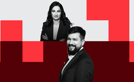 Marzena Tabor-Olszewska, redaktor prowadząca „Rzeczpospolitej” i Michał Płociński, zastępca redaktor