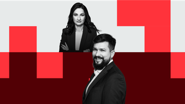 Marzena Tabor-Olszewska, redaktor prowadząca „Rzeczpospolitej” i Michał Płociński, zastępca redaktor