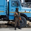 Funkcjonariusz sił bezpieczeństwa Indii po ataku na Pahalgam w południowym Kaszmirze