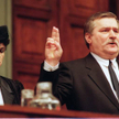 Zdjęcie z wystawy "25 lat polskich przemian. Fotokronika PAP": Warszawa, grudzień 1990. Zaprzysiężen