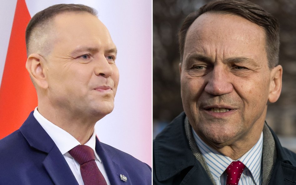 Karol Nawrocki i Radosław Sikorski