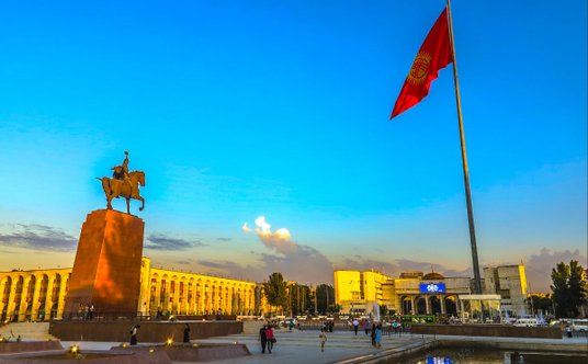 "Kirgistan, stołeczny Biszkek."