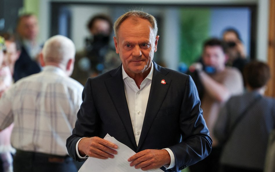 Przewodniczący Platformy Obywatelskiej Donald Tusk, premier RP