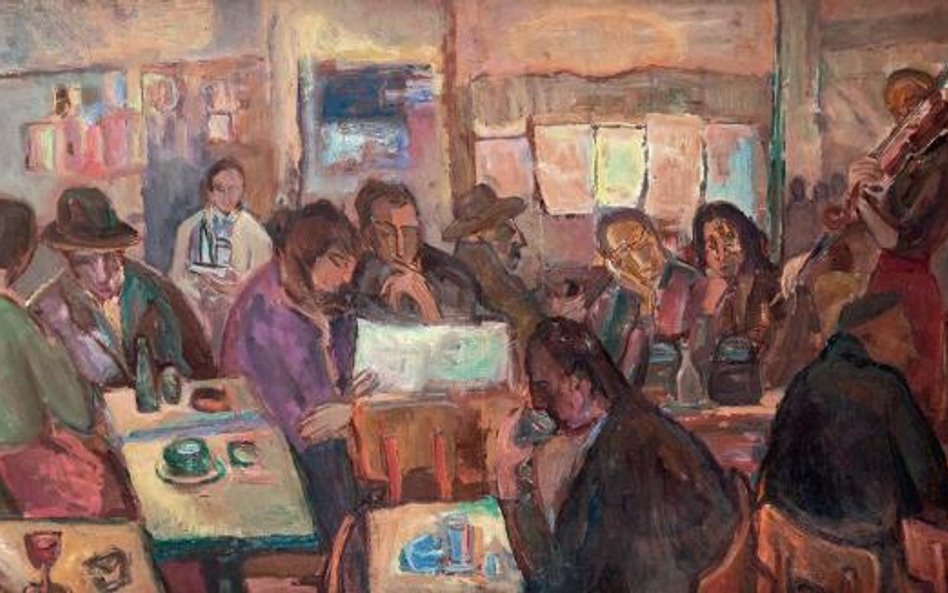 „Kawiarnia du Dome na Montaprnasse” Davida Garfinkiela pochodzi ze zbiorów Agnieszki i Marka Roefler