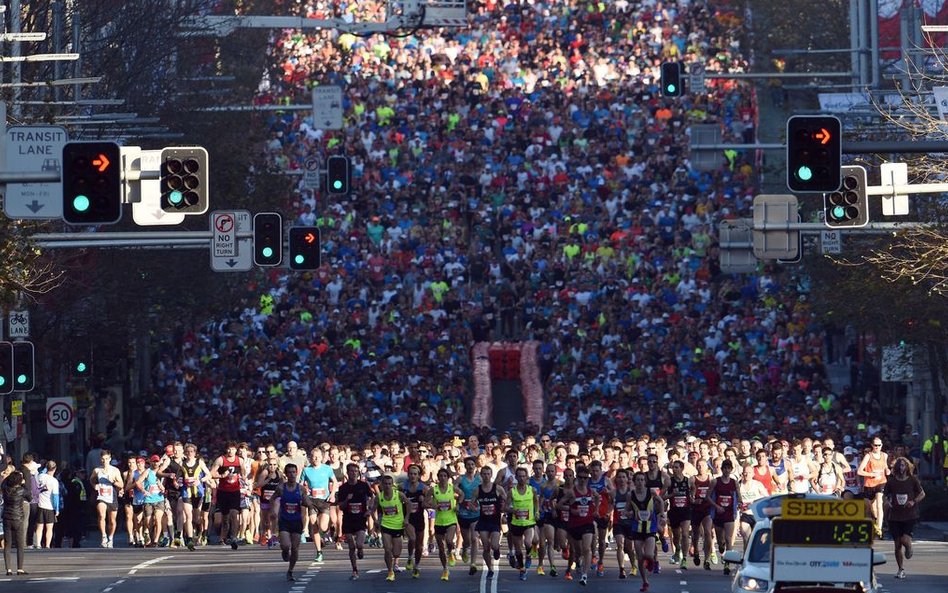 Sydney. W dorocznym biegu City2Surf wzięło udział ponad 80 tysięcy biegaczy