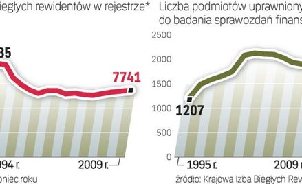 W latach 1994 – 2009 o 60 proc. zwiększyła się liczba firm audytorskich. Nie pociągnęło to za sobą w