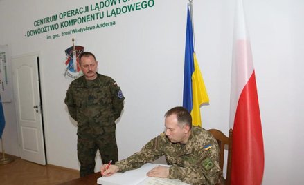 Goście z Ukrainy w Centrum Operacji Lądowych
