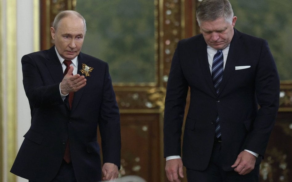 Putin i Fico na Kremlu, 9 maja 2026