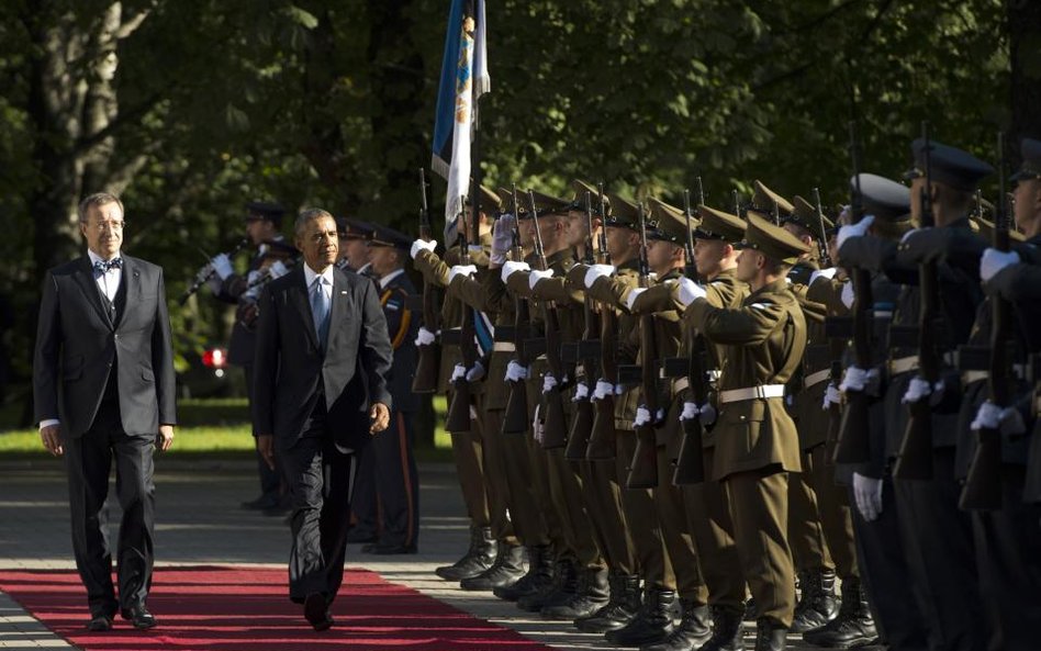 Prezydent Barack Obama podczas wizyty w Estonii