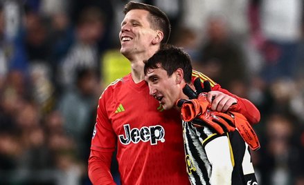 Wojciech Szczęsny z obrońcą Juventusu Andreą Cambiaso
