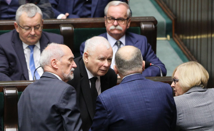 Jarosław Kaczyński i politycy PiS