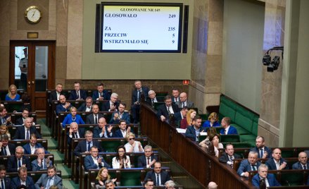 Wynik głosowania nad nowelizacją ustawy "lex Tusk"