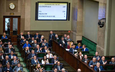 Wynik głosowania nad nowelizacją ustawy "lex Tusk"