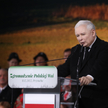 Prezes PiS Jarosław Kaczyński przemawia na Zgromadzeniu polskiej wsi