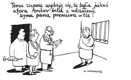 Komentarz rysunkowy. Była jakaś afera Amber Gold?