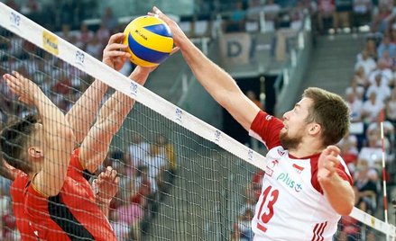 Polska – Niemcy 1:3 Z prawej kapitan naszej reprezentacji Michał Kubiak