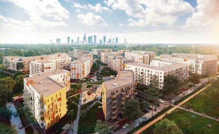 Ogromnym placem budowy jest warszawska Białołęka. Na zdjęciu osiedle Moje Miasto firmy Ronson.