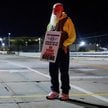Protest przed fabryką Boeinga w Berkeley w stanie Missouri
