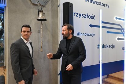 Finałową sesję otworzyli przedstawiciele Gazety Giełdy i Inwestorów „Parkiet”: Przemysław Tychmanowi