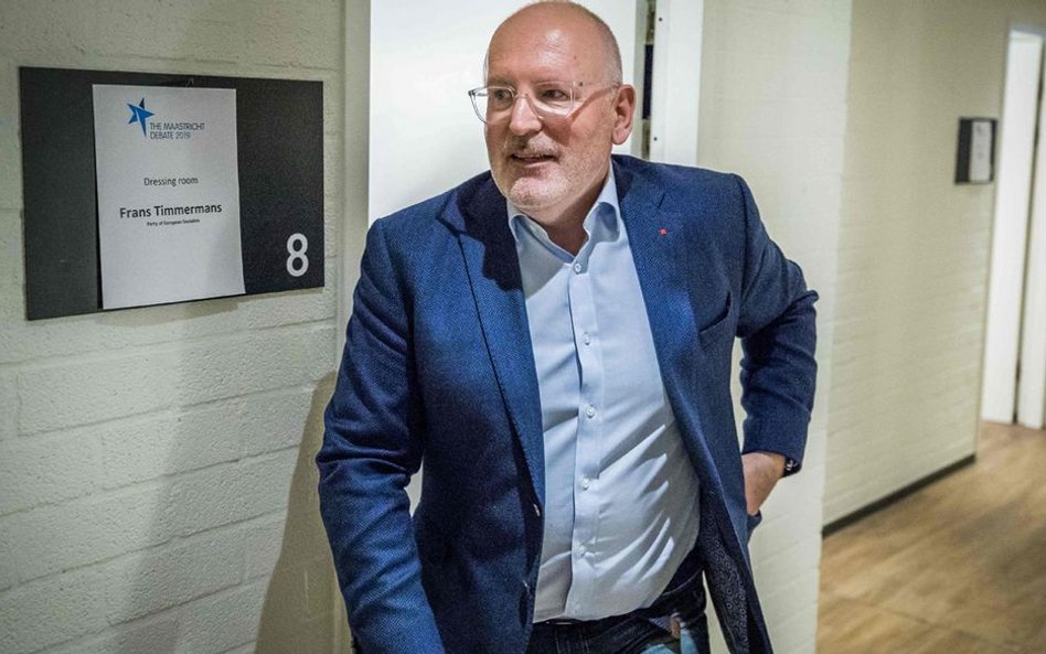 Frans Timmermans jest kandydatem socjalistów na nowego szefa Komisji Europejskiej