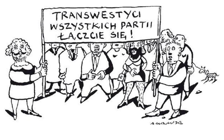 Komentarz rysunkowy. Transwestyci