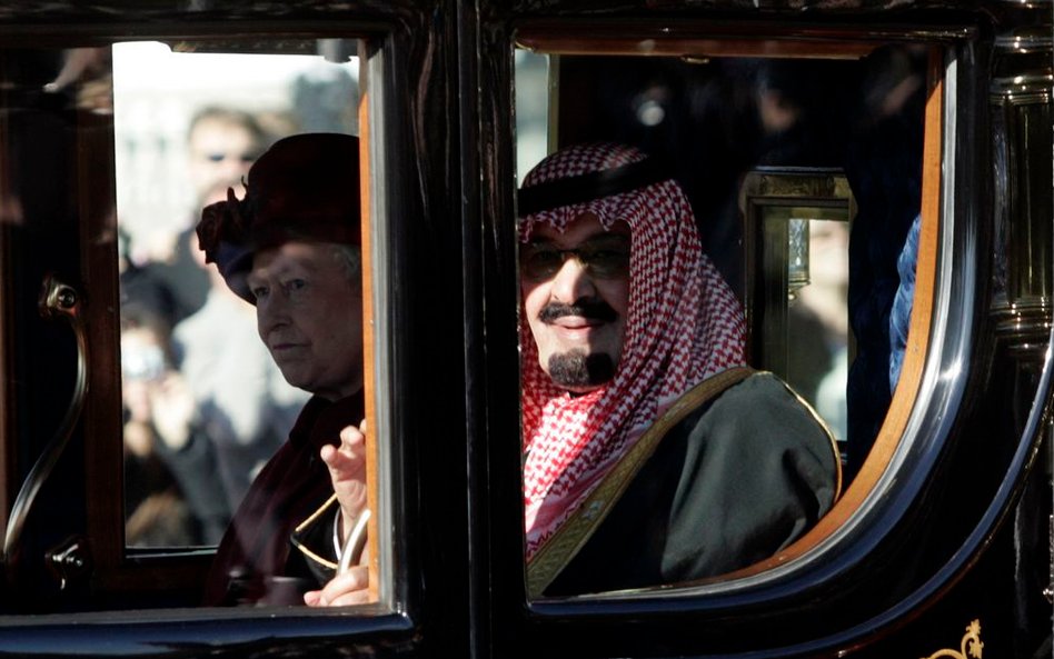Salman bin Abdulaziz al-Saud i królowa Elżbieta II