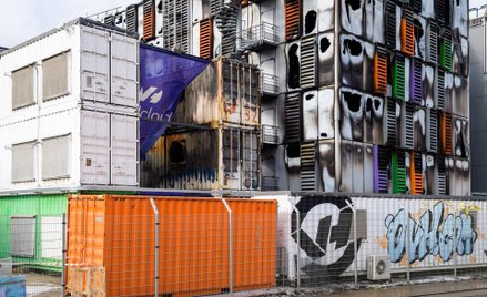 Serwerownia w Strasburgu po pożarze