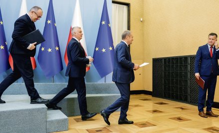 Opozycjo, idziemy po was. Na zdjęciu minister sprawiedliwości Adam Bodnar, szef MSWiA Tomasz Siemoni