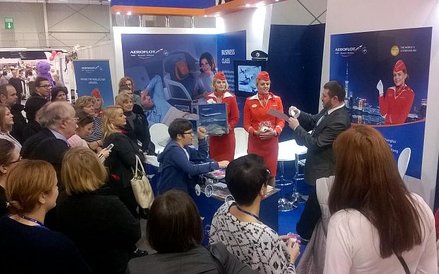 Aerofłot przyciągnął uwagę zwiedzających konursem z nagrodami