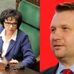 Marszałek Sejmu Elżbieta Witek i minister edukacji i nauki Przemysław Czarnek